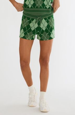 Beach Riot Balboa Argyle Knit Shorts in Club Argyle at Nordstrom, Size X-Large