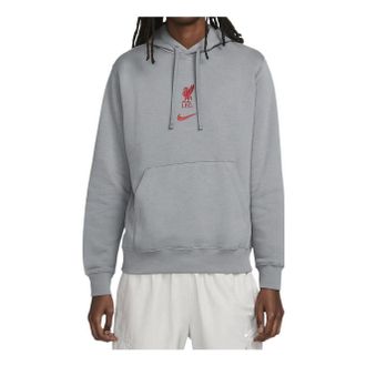 Nike Liverpool Club Pullover Hoodie Grey DV2041-012