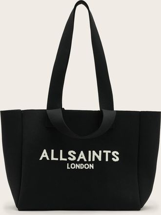 AllSaints Womens Polyamide Izzy Logo Print Tote Bag, Size: One Size