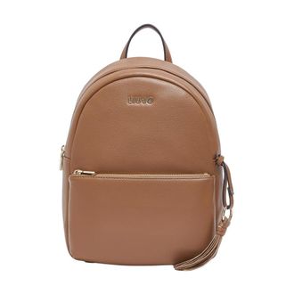 Liu Jo Backpacks, female, Brown, Size: ONE SIZE Zaino medio con charm