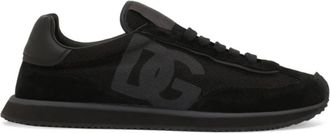 Dolce & Gabbana Zwarte Veterschoenen - Heren - Sneakers - Zwart - 43 1/2 EU - Schoenen