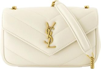Saint Laurent Tassen, Dames, Wit, ONE Size, Le Sac Loulou Mini