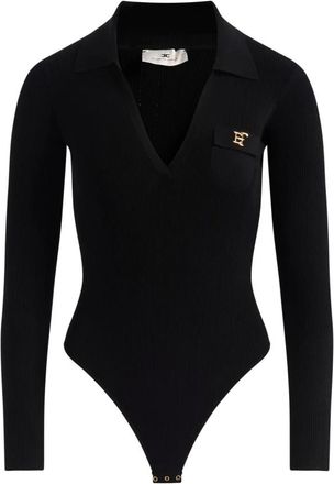 Elisabetta Franchi Mujer, Camisetas, Negro, Talla: XL