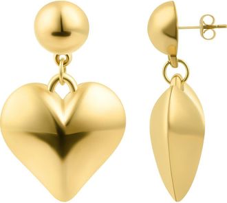Adornia Puffy Heart Drop Earrings in Gold at Nordstrom Rack