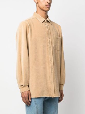 ERL Camisa de pana unisex tejida