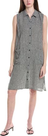 Eileen Fisher Classic Linen Midi Dress
