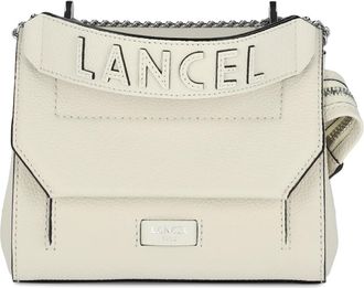 Lancel Witte leren Crossbody tas Ninon - Dames - Handtassen - Wit - ONE Size - Leer - Tassen