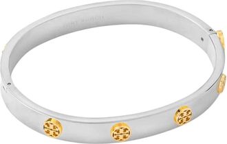 Tory Burch Icon Cuff Armband - Dames - Armbanden - Grijs - S - Accessoires