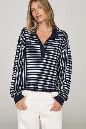 Pilcro Cotton Polo Top