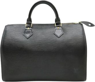 Louis Vuitton Pre-owned Boston Bag - Dames - Vintage Handtas - Zwart - ONE Size - Leer - Vintage