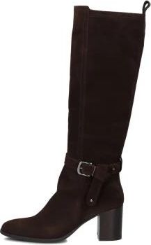 Lina Locchi AX 235 Over-knee Laarzen - Dames - Laarzen met Hak - Bruin - 36 EU - Su&egrave;de - Schoenen