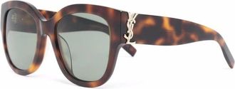 Saint Laurent M95/F Zonnebril - Dames - Zonnebrillen - Bruin - ONE Size - Accessoires