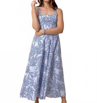 Southern Tide Leighton Seersucker Tie Back Maxi Dress In Blue Lolite