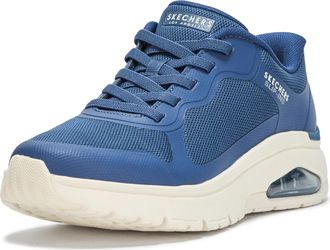 Skechers Mens Uno Flex-Ez Air Hands Free Slip-ins Sneaker, Navy, 8.5 Wide