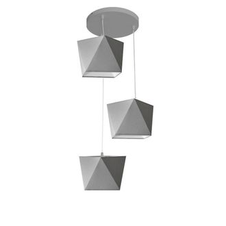 Netlighting Adamant Cluster Pendant Ceiling Light Grey 50cm
