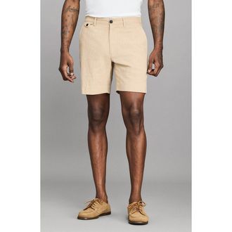 Billy Reid Moore Slub Cotton Shorts in Khaki at Nordstrom, Size 38