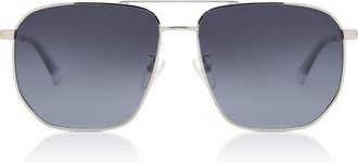 Polaroid PLD 4141/G/S/X Polarized 010/WJ Mens Sunglasses Silver Size 59