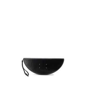 Maison Margiela Black Calf Leather Bos Taurus Clutch Womens Bag