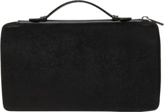 Celine Black Pvc Leather Long Wallet (Bi-Fold) (Pre-Owned)