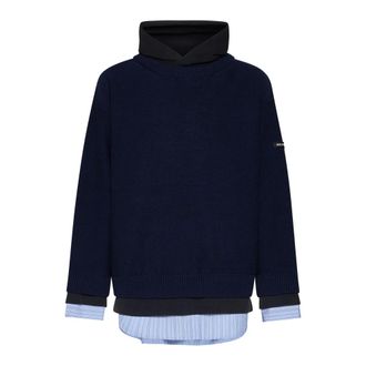 Balenciaga Hoodies, male, Blue, Size: M Balenciaga Sweaters Blue