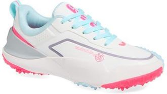 G/Fore G/18 Golf Shoe in Snow /Knockout Pink at Nordstrom, Size 10.5
