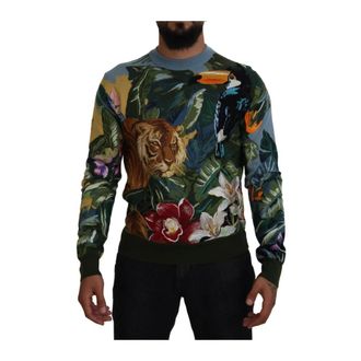 Dolce & Gabbana Heren, Sweatshirts & Hoodies, Veelkleurig, Maat: L Zijde