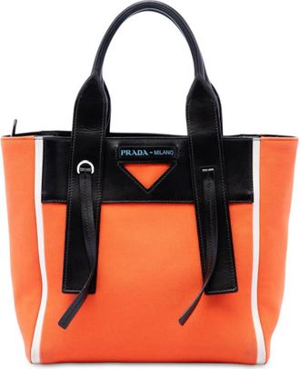 Prada Pre-owned Prada Canvas Ouverture Satchel Ladies MZ9HRE10ZAPOWNAC