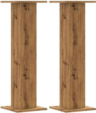 vidaXL Vidaxl - Supporti Piante 2 pz Rovere Artigianale 30x30x95 cm Truciolato