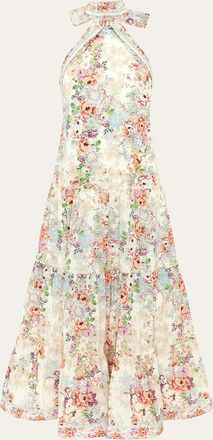 Aqua Blu Australia Evelyn Backless Halter Maxi Dress