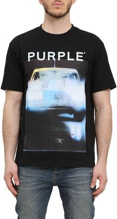 Purple Heavyweight Jersey Graphic T-Shirt in Black at Nordstrom, Size Xx-Large