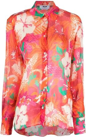 Msgm Mujer, Blusas y Camisas, Multicolor, Talla: L