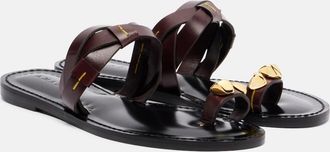 Amanu Studio Lagos woven leather sandals