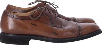 Tod's TodS Pre-owned Mens Lace Up Derby Shoes in Brown Leather - Size UK 9