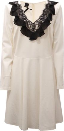 Pinko Korte Damesjurk - Dames - Korte kleedjes - Wit - M - Kleedjes