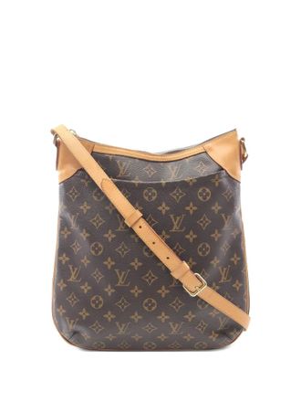 Louis Vuitton 2011 Odeon MM Monogram shoulder bag - women - Leather/Canvas - One Size - Brown