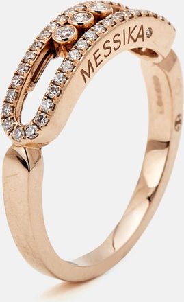 Messika Baby Move Pav&eacute; Diamonds 18K Rose Gold Ring