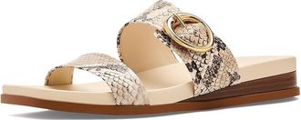 Cole Haan Oaklynn Double Band Footbed Womens Sandals Mojave Snake Print Leather/Powder : 10.5 B - Medium