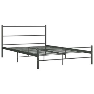 Berkfield Home Bed Frame Grey Metal 120x200 cm