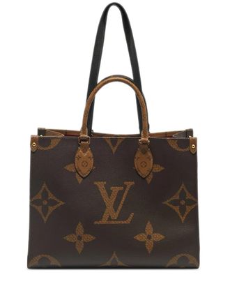 Louis Vuitton MM OnTheGo shopper met monogram - Bruin
