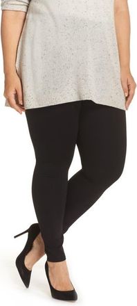 Lyss&eacute; Lyss&eacute; Center Seam Ponte Leggings in Black at Nordstrom, Size 3X