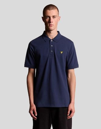 Lyle & Scott Lyle And Scott Mens Cotton Polo Shirt - Navy - Size: 42