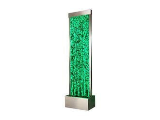 VENTE-UNIQUE.COM Columna de burbujas metal plateado