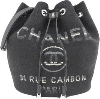 Chanel Bolso de hombro vintage Pre-owned de lona - Pre-owned - Mujer - Negro - ONE SIZE