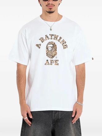 A Bathing Ape Ape Wild leopard-pattern T-shirt - White