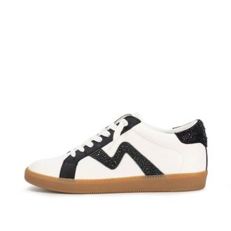 Yellow Box Womens Ziti Crystal Sneaker In Black