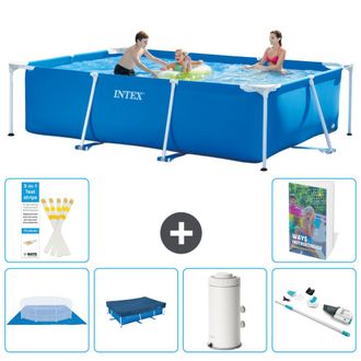 Intex Piscina Con Estructura Rectangular - 300x200x75 Cm - 7-piezas S114