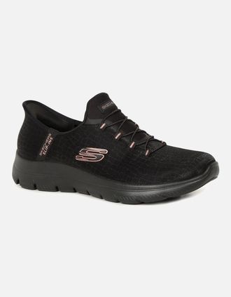 Skechers Womens Classy Nights Slip In Womens Trainers - Black - Size: 4.5