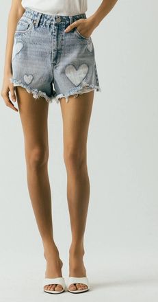 Blank NYC Reeve Hi Rise Shorts In From The Heart