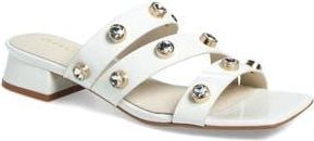 Cecelia New York Lindon Slide Sandal in White at Nordstrom Rack, Size 5.5