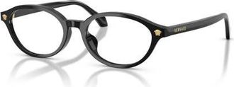 Versace 53mm Oval optical glasses in Black at Nordstrom